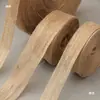 Cinto trançado de corda de cânhamo corda de cânhamo de seda juta trançada flor de laço guirlanda anel handmade criação materiais para joias DIY floricultura juta