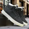 Zapatos de Hombre Invierno 2025 Nuevos de Caña Alta Suela Gruesa para Aumentar Altura Casual Forrados de Borrego Calientes Tenis Tendencia Deportiva Juvenil para Hombre
