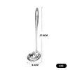 Acero Inoxidable 304 Cuchara Coladora para Sopa de Mango Largo Hogareña Acero Inoxidable Concha para Sopa Espesada Serie de Cucharas para Olla Caliente de Cocina