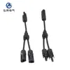 Conector MC4 Tipo Y de 3 Vías Panel Solar Fotovoltaico Paralelo Enchufe Impermeable Adaptador Panel Uno a Dos