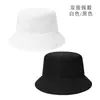 Sombrero de Pescador de Color Sólido Doble Cara con Logo Impreso Personalizado Sombrero Publicitario para Agencia de Viajes Protección Solar de Verano Sombrero tipo Cubeta para Viajes de Primavera y Otoño