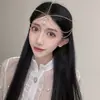Cadena para la Frente Estilo Super Hada Traje Antiguo para Mujer, Accesorio para el Cabello de Princesa, Colgante de Borla para Cejas de Novia Tradicional, Cadena para la Cabeza Cos Estilo Exótico