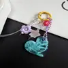 Nuevo Colgante de Corazón de Nube Degradado Soñador Accesorio de Diseño Creativo para Bolsas, Llaves de Coche y Fundas de Auriculares