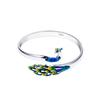 Pulsera para mujer de estilo étnico, colorida, con forma de pavo real, gota de aceite, Fénix, regalo conmemorativo para esposa, novia, fabricantes de joyería