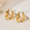 Pendientes Europeos y Americanos de Acero Inoxidable Transfronterizos, Pendientes de Moda Irregulares Versátiles de Lujo Ligero Estilo Minimalista para Mujer, Diseño Asimétrico para Viajeros