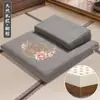 Cojín de oración bordado estilo chino, cojín de asiento de alta gama para sala de té, cojín perezoso para suelo para uso doméstico, alfombrilla cuadrada de látex y fibra de coco al por mayor