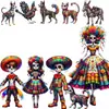 Los colgantes decorativos de madera de Navidad y Halloween son adecuados para decorar diversas fiestas navideñas.