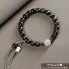 Pulsera de un solo círculo Bodhi Qi de Madera de Águila para Diseño DIY para Hombres y Mujeres, Cuentas de Oración Budista y Accesorios