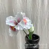 Flor Artificial con 2 Cabezas, Flor Iris de Eva para Arreglos Florales de Boda, Decoración para el Hogar de Interior, Accesorios para Fotografía, Flor Falsa