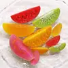 Garrafas de vinho de frutas simuladas em miniatura, brinquedos de comida em miniatura, cola de creme, materiais DIY para casa de bonecas, presilhas de cabelo, componentes de acessórios de cabelo