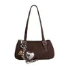 Bolso de Axila para Mujer 2026 Nuevo de Moda Otoño Gama Alta Gamuza Terciopelo Mezcla Bolso de Hombro Único Bolso Retro para Viajar