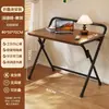 Mesa Dobrável, Mesa de Computador sem Instalação, Pequena Mesa Lateral para Quarto de Estudante, Mesa Simples para Escrita, Mesa de Escritório
