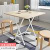Mesa dobrável mesa de jantar retangular simples casa pequeno apartamento jantar mesa redonda aluguel barraca simples portátil ao ar livre