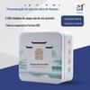 Lata de chá selada simples personalizada, caixa de lata de chá branco de qualidade alimentar, caixa de chá quadrada com dobradiça