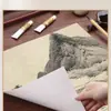 Papel Xuan Chino Engrosado Semi-Crudo en Forma de Abanico para Caligrafía para Principiantes, Tarjeta Dura Especializada para Estudiantes de Arte