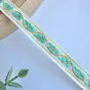 Cinta Jacquard de Hoja Pequeña de 1.2 cm de Ancho Estilo Étnico Encaje para Accesorios de Ropa, Zapato y Sombrero, Materiales de Ribeteado, Stock de Fábrica Disponible