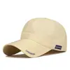 Nueva gorra de verano perforada transpirable fina de secado rápido para hombre, visera solar versátil para deportes al aire libre, gorra de béisbol