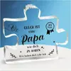 Rompecabezas Transparentes de Acrílico para el Día de San Valentín Transfronterizo, Regalos del Día de la Madre para Tías, Artesanías de Escritorio para Mejores Amigas