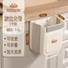 Cubo de basura de pared Cocina Hogar Colgante en puerta de armario Gran capacidad Sin perforación Sin doblar Plegable Cubo de basura colgante