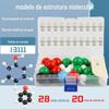 Modelo de estrutura molecular J3111 matéria orgânica matéria inorgânica montagem modelo em escala química do ensino fundamental modelo de bola e bastão