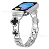 Adecuado para reloj inteligente metálico Xiaomi 8/9/10Pro con correa de reloj Cadena de Cuatro Hojas Dobles Redmi 4/5/6