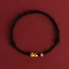 Pulsera Tobillera de Hilo Rojo con Calabaza de la Suerte del Año del Caballo 2026 para Hombres y Mujeres, Hecha a Mano para la Buena Fortuna y la Seguridad en el Año del Caballo