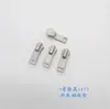 Cabeça de zíper de fábrica em estoque Não. 3 Não. 5 Não. Bolsa com zíper e puxador inferior de metal prateado brilhante com 8 pérolas