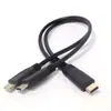 Cable Adaptador de Alimentación de 3A para Teléfono Móvil y Tableta, Macho Tipo C a Macho Tipo C, Cable de Carga de 15 Vatios