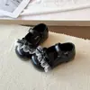 Zapatos Dulces de Princesa para Niñas Otoño Lazo Lolita Mary Janes Planos para Niños de 3-6 Años Suela Suave Zapatos de Rendimiento