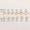Material aço inoxidável aço titânio Aço Dourado argola aberta argola simples argola fechada argola de ligação acessórios DIY atacado
