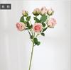Estilo pastoral retro 7 cabeça borda queimada rosa borda torrada rosa explosões simulação flor foto adereços direto da fábrica transfronteiriça