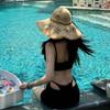 Sexy Spice Girls Estilo Deseo Puro Simple Strapless Pecho Pequeño Casual Vacaciones Dividido Traje de Baño Traje de Baño de Mujer Bikini con Cuerda