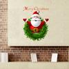 Nova [MT1035] Pintura decorativa de Papai Noel moderna para sala de estar, janela de vidro, porta, fundo de parede removível