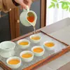 Juego de Té Horno Ding Regalo de Actividad Kung Fu Juego Completo de Té Caja de Regalo Juego de Regalo Cerámica para el Hogar Juego de Té
