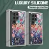 Adecuado para funda de teléfono móvil Samsung S24Ultra, Funda protectora todo incluido Mariposa Flor Soñadora S22+, Funda de cristal S25Fe