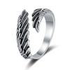 Recién Llegado Anillo Alas de Ángel Moda para Hombre y Mujer Retro Plata Tailandesa Tendencia Lujo Ligero Diseño Nicho Anillo Creativo