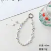Cadena para Teléfono de Cristal en Forma de Gota de Agua de Lujo Ligero y de Gama Alta Colgante de Borla Accesorio Colgante para Bolso Llavero Adorno