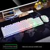Viper KM320 com fio teclado mouse terno suspensão u u laranja palavra transparente brilhante rachadura jogo teclado mouse terno