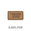 Pegatinas de tela de cuero de terciopelo letras inglesas etiqueta de cuero accesorios para ropa chaqueta de plumas accesorios para equipaje parches decorativos de dibujos animados para manualidades