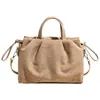 Bolsa de Moda Transfronteriza de Gran Capacidad Bolsa Plegada para el Trabajo Bolso de Mujer Bolso de Mano Mate Elegante Bolso Tote Nicho