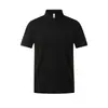 Camisas Polo de Verano, Camisetas Personalizadas, Ropa de Trabajo de Algodón Modal, Logo Bordado, Ropa de Trabajo Corporativa de Manga Corta con Cuello