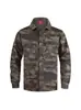 Chaqueta de Trabajo Elástica de Algodón Puro Camisa para Hombre Casual Exterior Ropa Versátil Camuflaje Superior Ropa de Trabajo de Fábrica