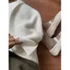 Falda midi de punto gruesa para mujer, de una sola pieza, forrada de pelo sintético de visón, corte ajustado, adelgazante, de corte recto, que se ajusta a la cadera