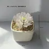Vaso de Flor Peônia de Vidro Zibo Planta Flor de Vidro Artificial Presente Dia das Mães Ornamento de Mesa Decoração de Carro Artesanato