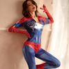 Lencería Sexy Body Ajustado Disfraz de Cosplay Traje de Araña Entrepierna Abierta Sexy