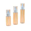 Botella de Spray Transparente de 30/50ml Plástico PET Cosmético Perfume Botella Pequeña de Spray Botella para Loción Presionar Botella de Viaje