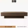 Sofá Externo Pátio Varanda Sofá de Teca Liga de Alumínio Jardim Externo Design Elegante Conjunto Combinado de Móveis de Madeira Maciça