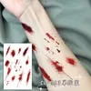 Pegatinas de Tatuaje de Halloween Cicatrices de Vampiro Simuladas Puntos Falsos Realistas Heridas Falsas Maquillaje Cos Pegatinas Faciales