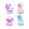 Nuevo producto transfronterizo: figuras luminosas de cachorros lindas, mini decoraciones adorables, adornos para manualidades, accesorios para colgar y figuras de paisajes en miniatura