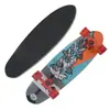 Patinete de Cuatro Ruedas con Doble Cola de Madera de Arce Grande para Peces para Adolescentes, Patineta de Cola Única Pequeña para Peces para Adultos, Antideslizante